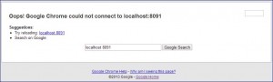 Cannot connect to localhost:8091